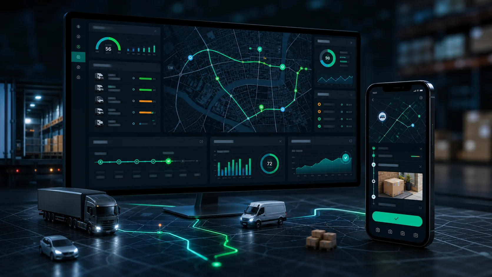 منصة مسار لتتبع الأسطول وتحسين المسارات وإدارة عمليات التسليم