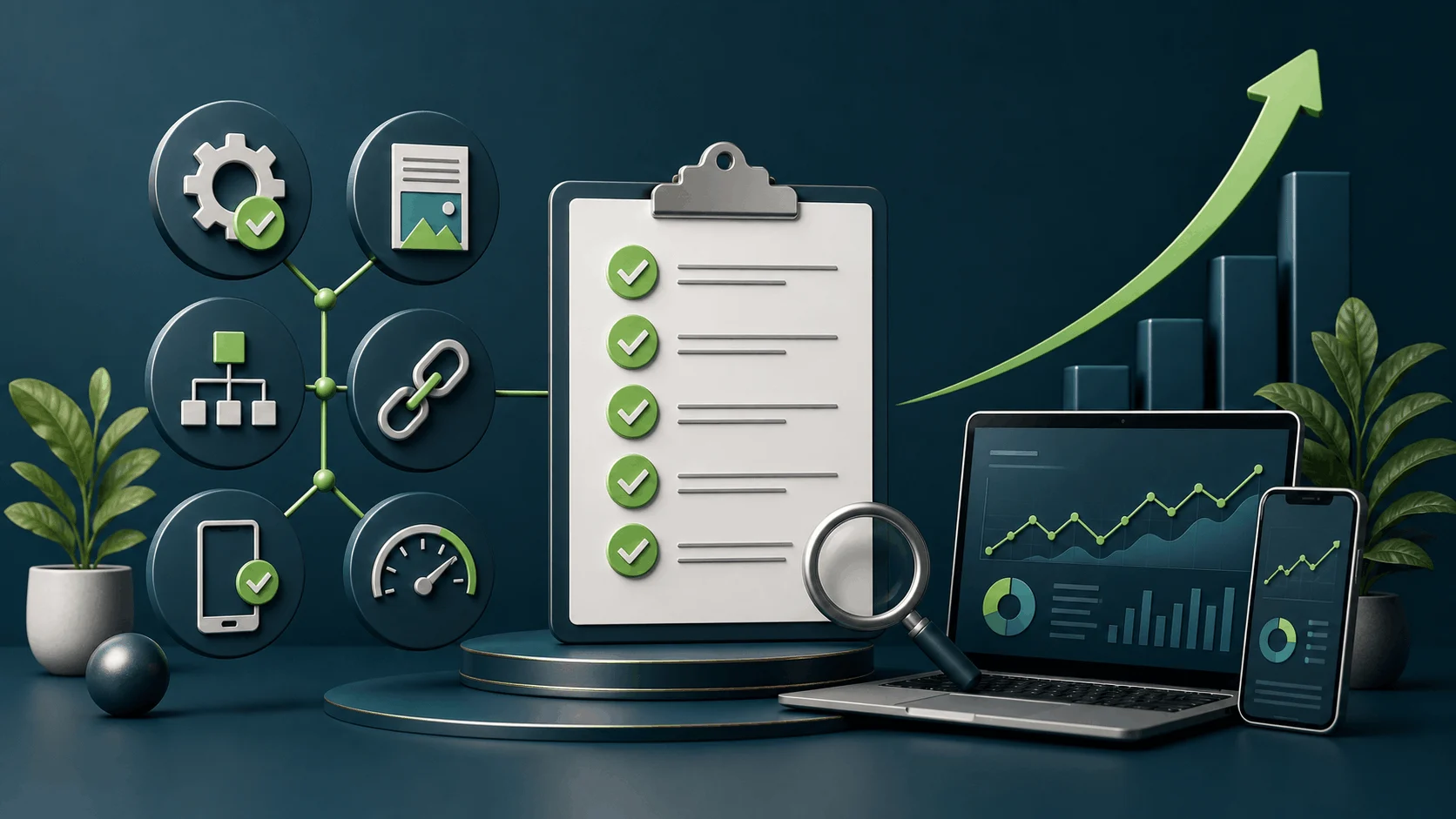 قائمة فحص متكاملة لتحسين الجوانب التقنية والمحتوى والروابط في SEO